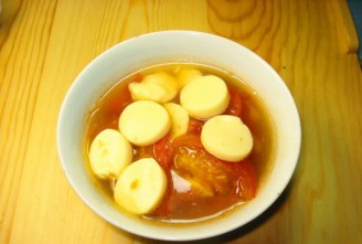 Tomato Japanese Tofu Soup recipe