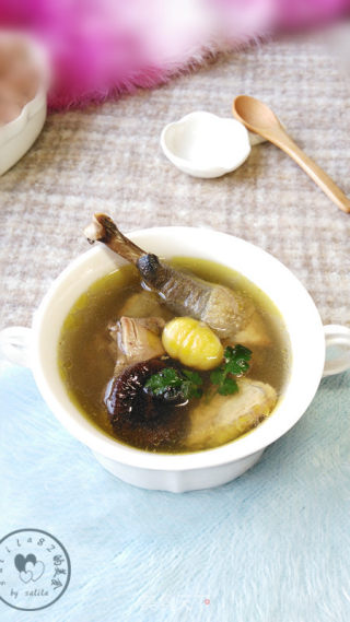 Black Chicken Soup with Chestnuts and Mushrooms recipe