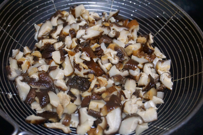 Minced Meat and Shiitake Mushrooms recipe