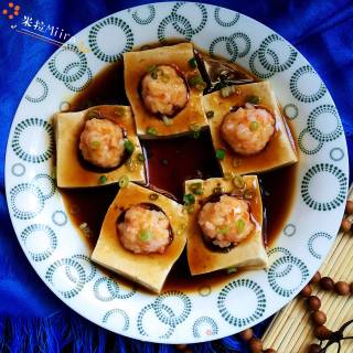 Steamed Shrimp Balls with Tofu recipe