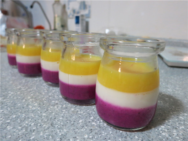 Colorful Juice Pudding recipe