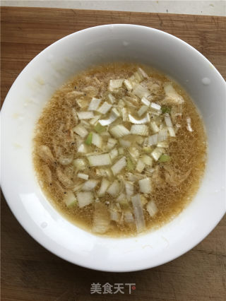 Steamed Eggs with Scallion and Shrimp Skin recipe