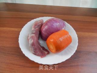 #下饭菜# Fried Pork with Onion and Carrot recipe