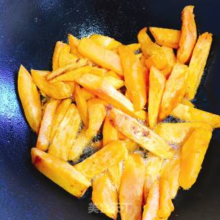 Fried Sweet Potato Strips recipe