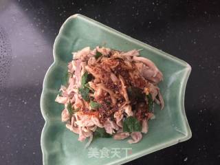 #春食野菜香# Spicy Mint Chicken Shreds recipe