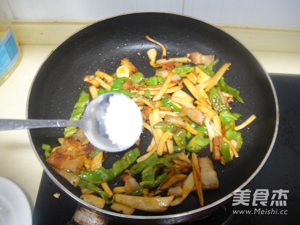 Stir-fried Pork Belly with Pleurotus Eryngii recipe