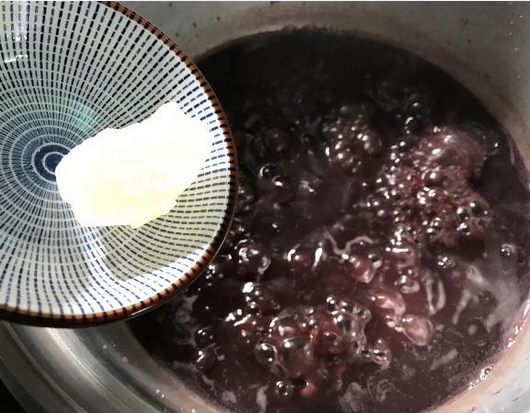 Purple Rice, Red Bean, Pumpkin Ball Congee recipe