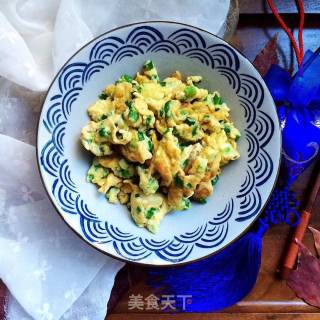 Scrambled Eggs with Scallions recipe