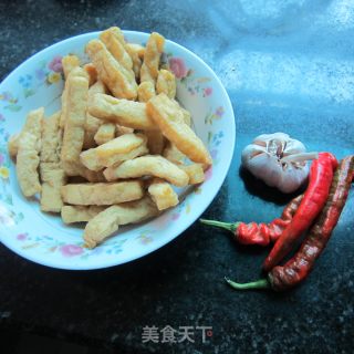 Tofu with Chopped Pepper and Garlic Rice recipe