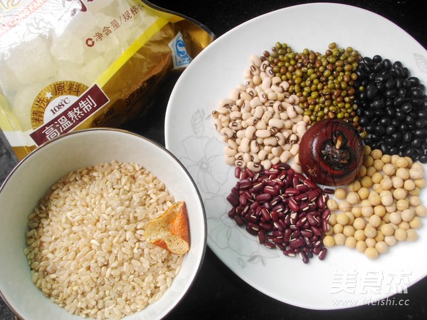 Five Bean Brown Rice Sweet Porridge recipe