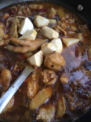 Roast Chicken with Taro recipe