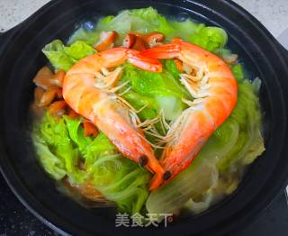 Serving Food ~ Stewed Large Intestine with Cabbage (fresh and Oil-free Version) recipe