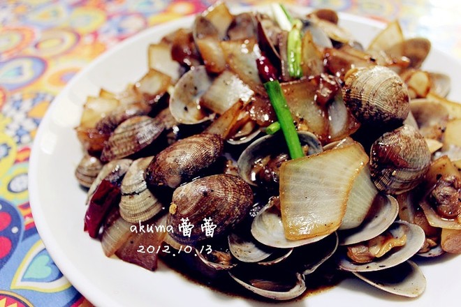 Stir-fried Clams with Signature Black Pepper recipe