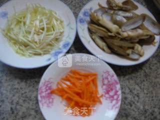 Fried Razor Clams with Leek Buds recipe