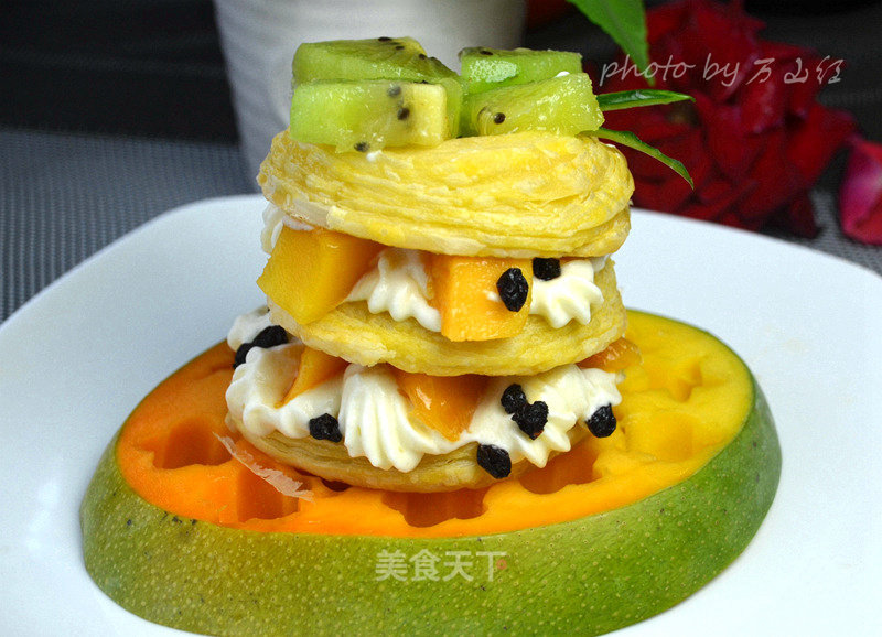 #aca Baking Star Competition #mango Napoleon recipe