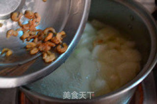 【golden Hooked Bamboo Sun and Winter Melon Soup】 recipe