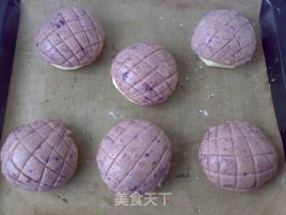 Purple Sweet Potato Pineapple Bun recipe