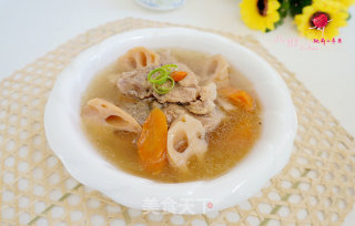 Qiangpai Lotus Root Carrot Health Soup recipe
