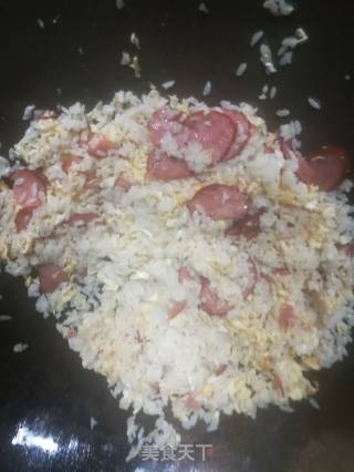 Fried Rice with Sausage and Egg recipe