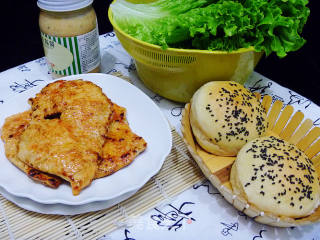 【yiru Baking】do It Yourself Diy Burger for Breakfast----【orleans Fried Chicken Burger】 recipe