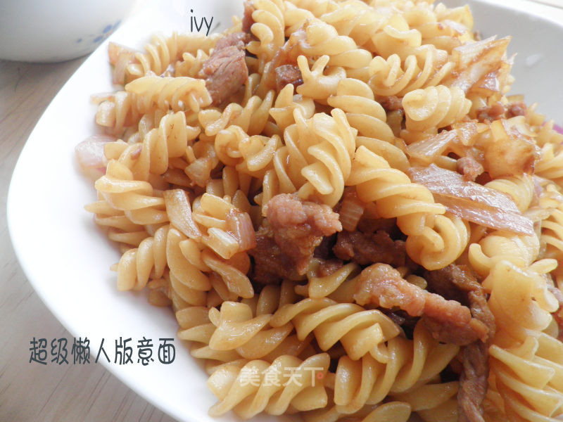 Lazy Version of Fried Pasta recipe