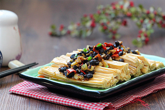 Steamed Yuba with Tempeh recipe