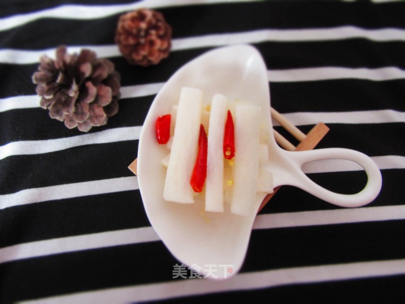 Hot and Sour Radish Sticks recipe