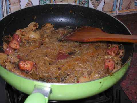 Spicy Vermicelli Chicken recipe