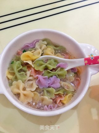 Butterfly Vegetable Noodle Soup recipe