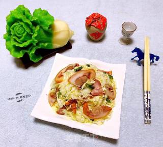 #凉饭菜#bai Caitou Meat recipe