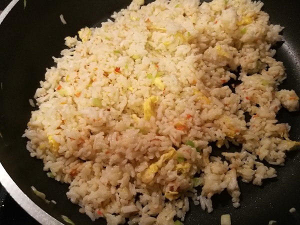 Dried Potato Fried Rice recipe