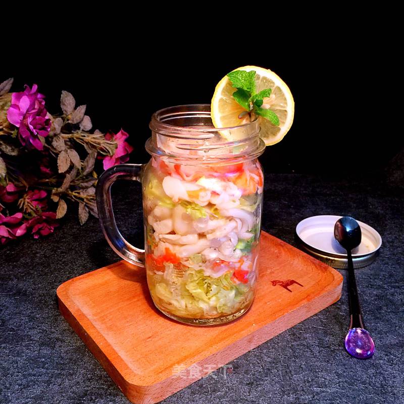 Crab Fillet Lettuce Salad Cup recipe