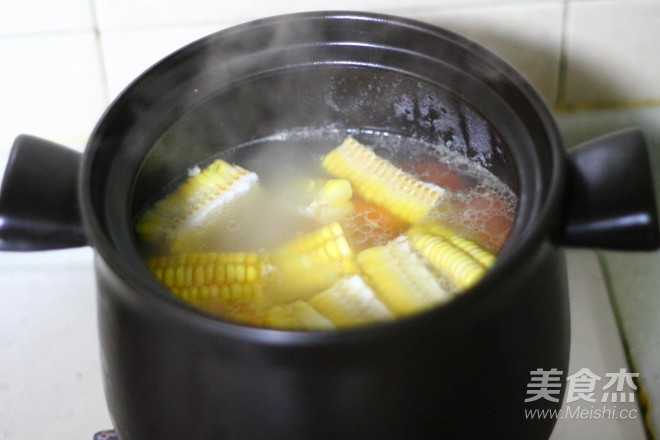 Carrot Soup with Corn Ribs recipe