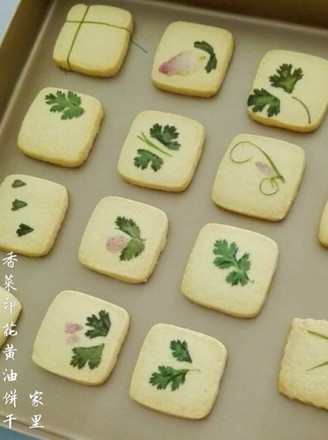 Cilantro Printed Butter Biscuits