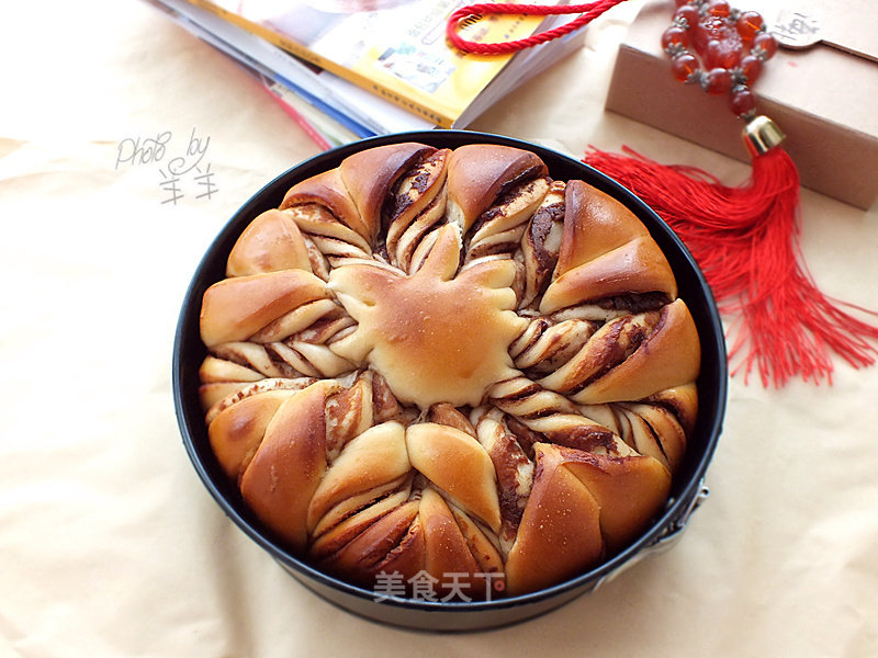 Chocolate Flower Bread recipe