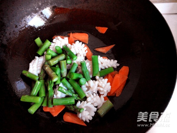 Asparagus Squid Flower recipe