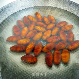 Dry Stir-fried Silkworm Pupa recipe