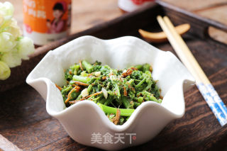 Stir-fried Pumpkin Vine with Beef Sauce recipe