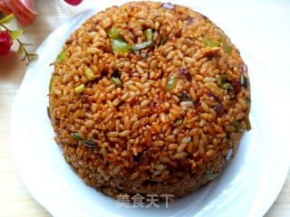 Fried Rice with Egg and Soy Sauce recipe