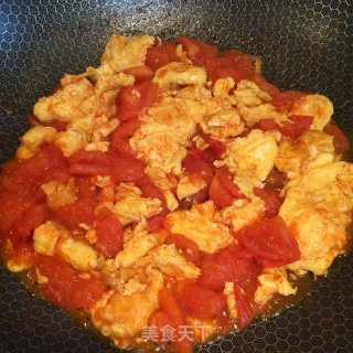 Scrambled Eggs with Tomatoes recipe