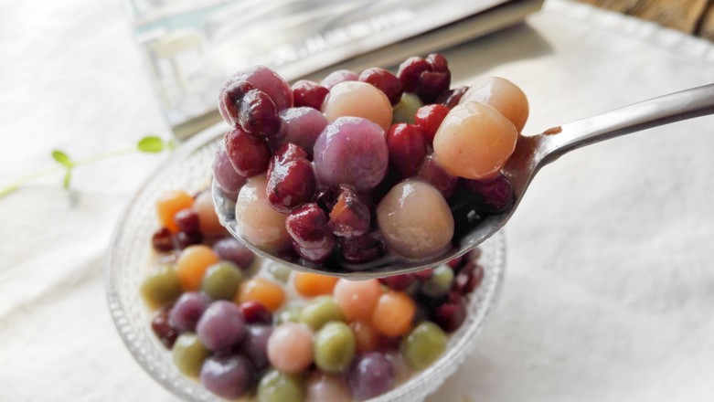 Coconut Milk Red Bean Taro Balls recipe