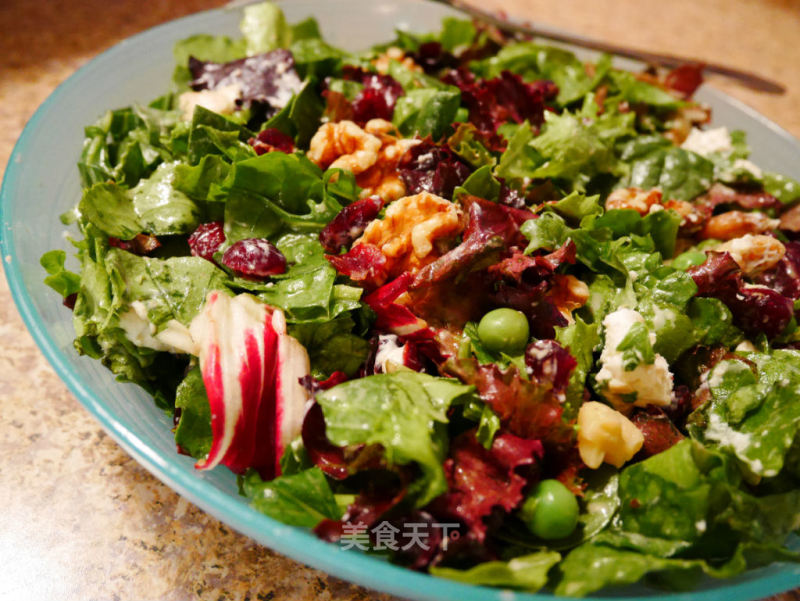 Walnut and Cranberry Goat Milk Cheese Salad