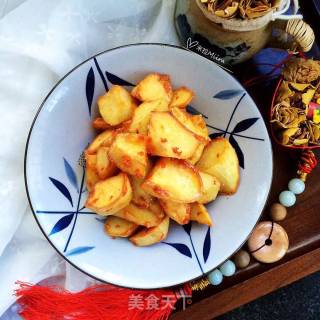 Sweet Osmanthus Mixed with Potato Wedges recipe