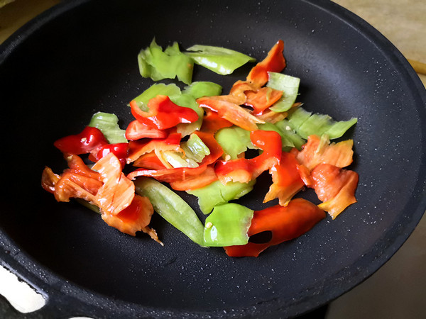 Dried Tofu with Hot Peppers recipe