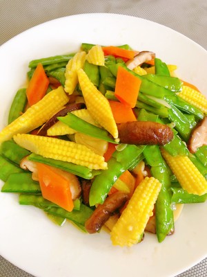 Vegetarian Fried Baby Corn recipe