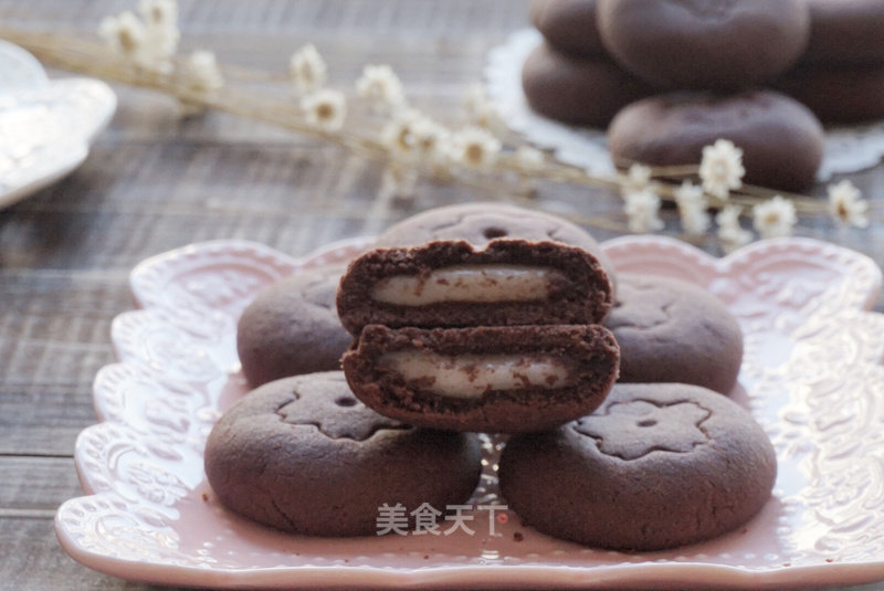 #aca烤明星大赛# Mochi Cocoa Soft Cookies recipe