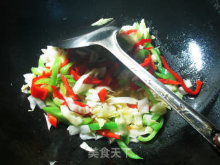 Stir-fried Pork Belly with Double Pepper Cabbage recipe