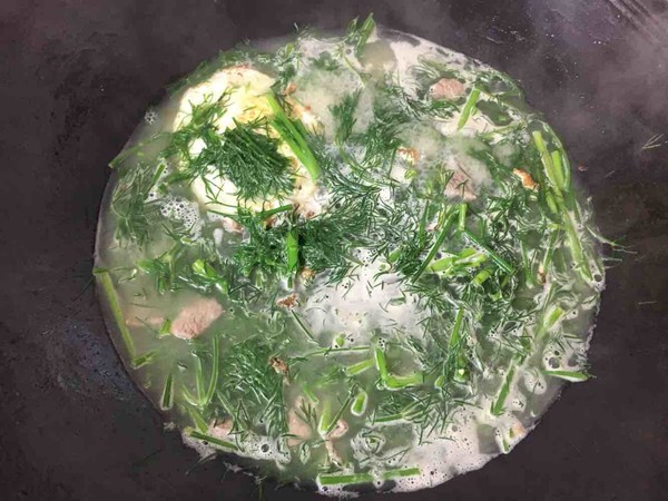 Fennel Vegetable Lean Meat and Egg Soup recipe