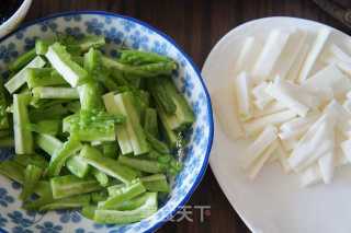 Yam Bitter Gourd Strips recipe
