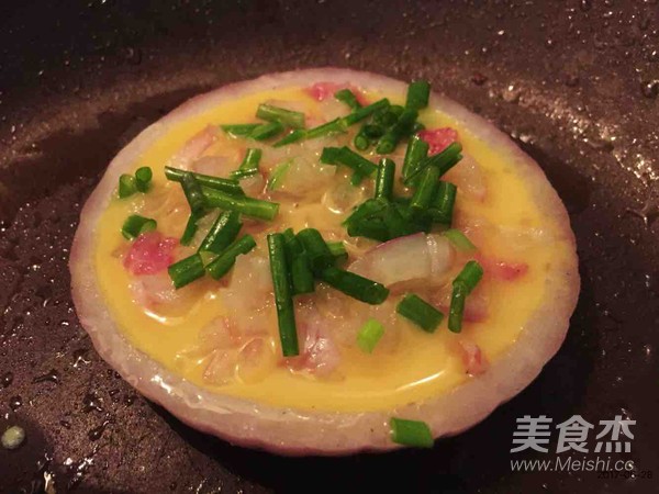 Round Attitude-pork Minced Onion Egg Pancake recipe